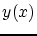 $ y(x)$